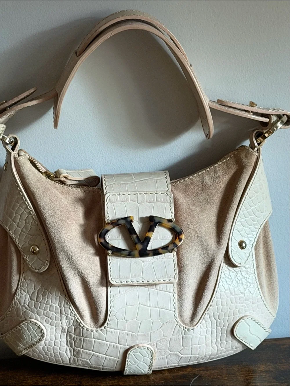 Vintage Valentino Garavani Cream Shoulder Bag – Excellent Condition - Picture 3 of 16
